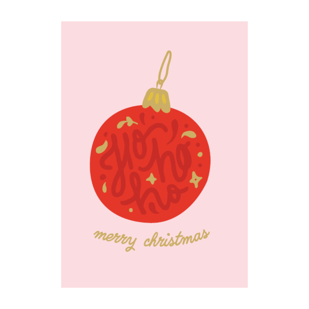 Christmas Greeting Card - Bauble